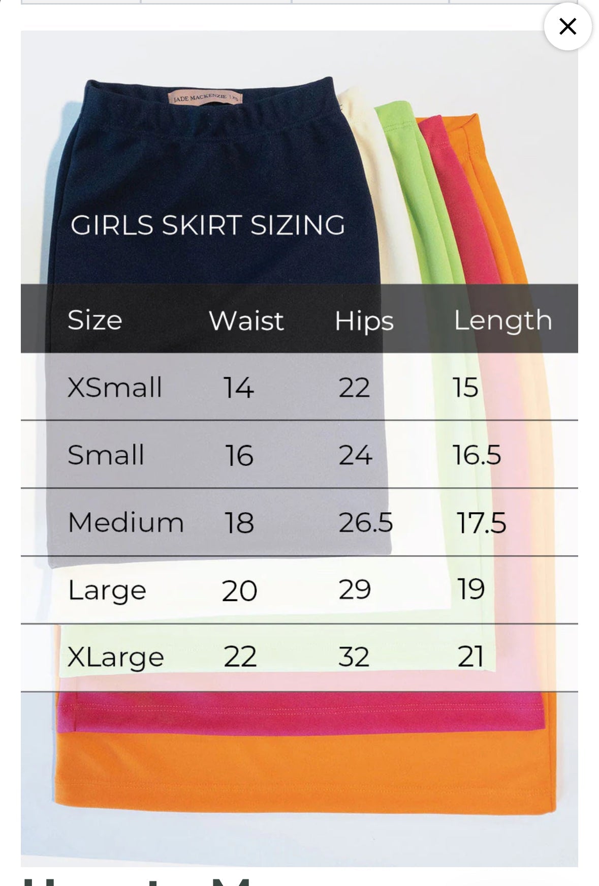 Fall Girls Riley Basic Skirts