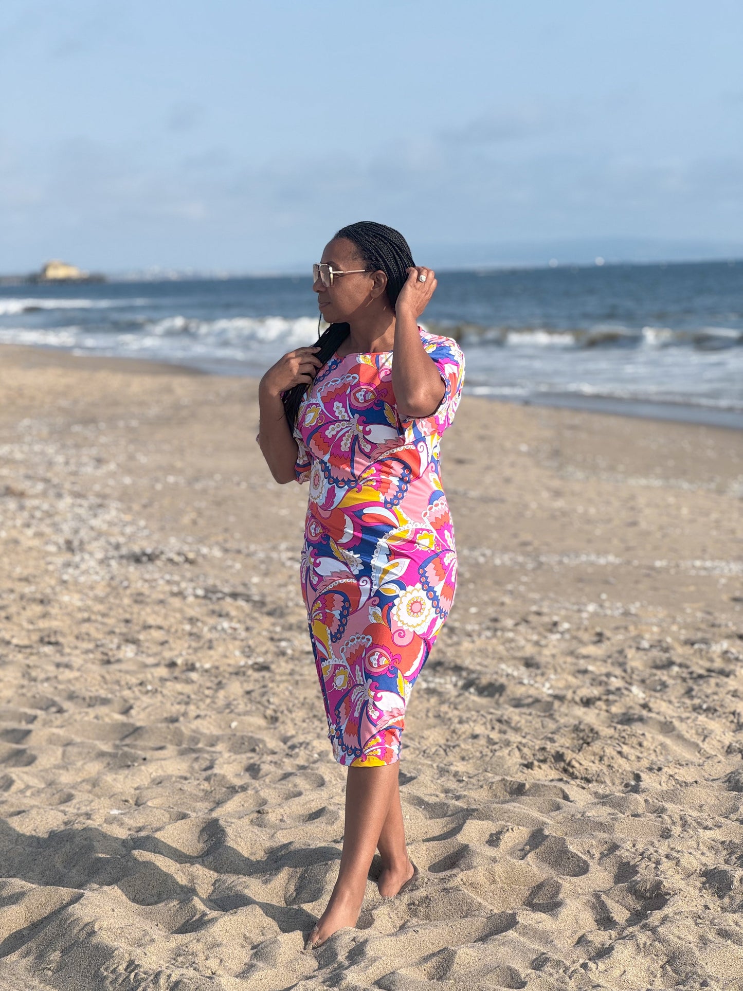 Colorful Paisley Print Dress ( XS Only)